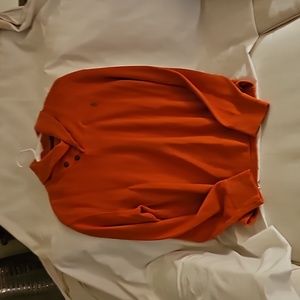 Ralph Lauren Polo Men's Large Shawl Pullover , orange, lightly worn